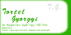 tortel gyorgyi business card